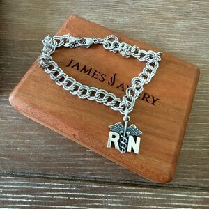 James Avery Silver RN Charm Bracelet